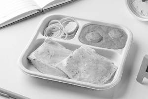 Dum Aloo and  Rumali Roti Lunchbox