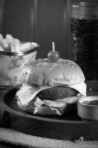 Veg & Cheese Burger With Fries