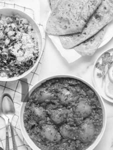 Aloo Paratha + Aloo Dum