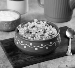 Sabudana Khichdi with Curd