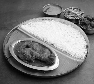 Chicken Kosha with Sabji