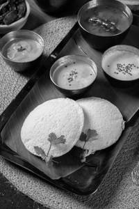 .Idli With Sambhar 2 Pcs