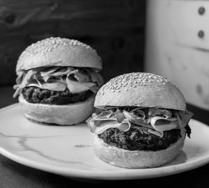 Chicken Schezwan Cheese Burger