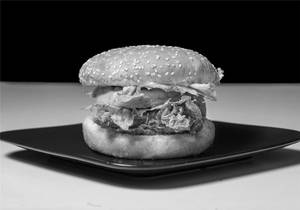 Golden Crispy Chicken Burger