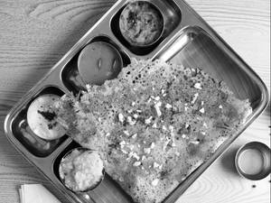 Onion Rava Masala Dosa