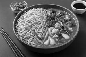 Exotic Veg Hot Garlic With Noodles/Rice