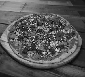 Goan Chorizo Sausage, Dark Chocolate & Feta Pizza