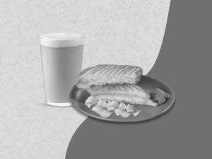 Cold Coffee (S) + Choice of Cheese Melt Sandwich