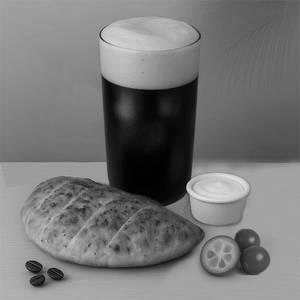 Cranberry Nitro Cold Brew + Garlic Bread And Cheese Dip