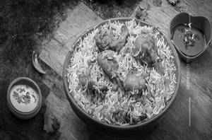 Green bucket special chicken biryani