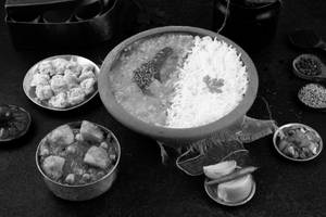 Dal Bhaat Aloo Matar Bowl