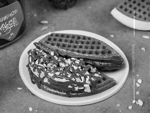 Almond Choco Waffle