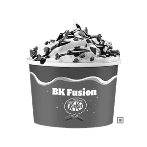 BK Fusion Sundae  (made with Kit Kat).