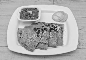 Cheese Paratha With Panner Butter Masala