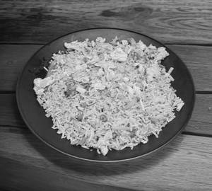 Egg fried rice half