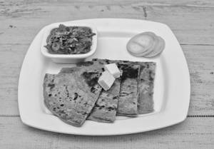 Paneer Paratha & Sabji Of The Day
