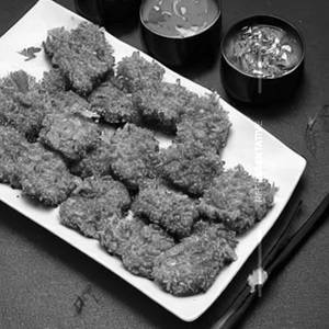 Crispy fried veg strips