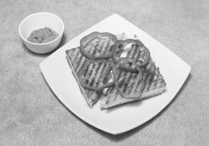 Onion Capsicum Aloo Cheese Toast