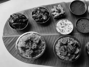 RNS Special Veg Biryani Thali.
