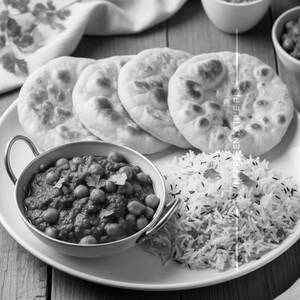Chole Masala With Jeera Rice