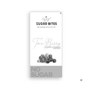 Ray No Sugar Chocolate Twin Berry Couverture [90 G]