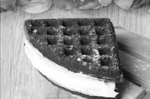 White & Dark Chocolate Waffle