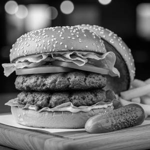Chicken Patty Burger [Double]