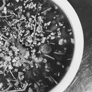 Chicken Brunt Garlic Soup 