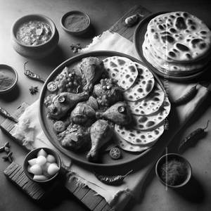 Chicken Maharaja + 4 tandoori roti                        