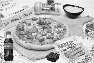 Chicken Pizza Meal 4 Course Meal