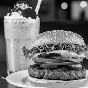 Burger + Oreo Shake