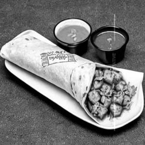 Paneer roll curry