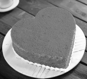 Love vanilla heart shape cake