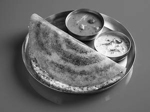 Thecha Cheese Dosa (Benne Style)