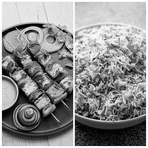 Paneer Tikka + Fried Rice