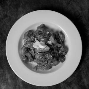 SMOKED PEPPY PENNE PRAWNS