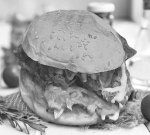 Fried chicken burger
