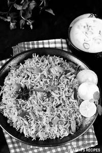 Veg Biryani + Raita