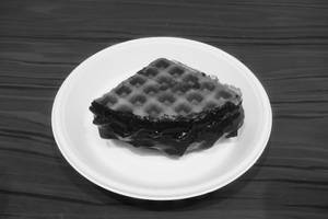 Dark Chocolate Round Waffle