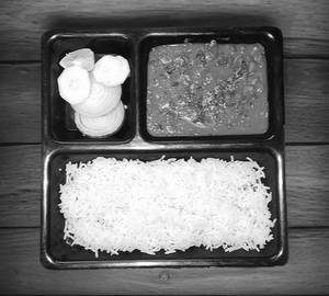 Rajma chawal platter