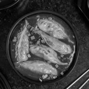 Fire Cracker Cheesy Momo Soup