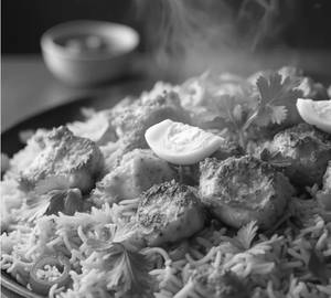 Chicken Hyderabadi Biryani 3Pcs + 3 Pcs Roast + Chicken Pakoda 6 Pcs+ 3 Boil Egg Cold Drink 400 Ml