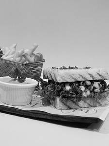 Spinach Mushroom & Corn Sandwich