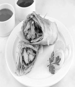 Achari Chicken Tikka Roll