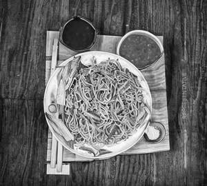 Veg hakka noodles [full]