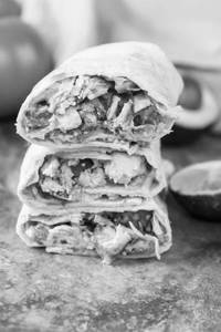 Spical Grilled Egg Chicken Wrap