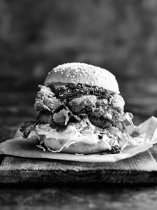 Crispy Chicken Chilli Cheese Burger
