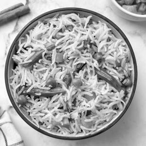 Veg. Pulao With Raita