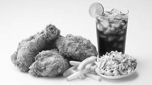 Crispy Chicken Lollipop [4 Pieces]french Fries [1 Piece] Cold Drinks (300ml)