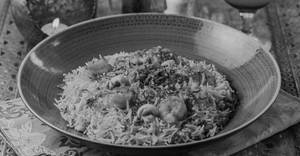 Prawns biryani